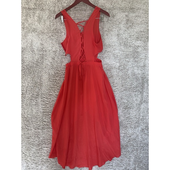 Gianni Bini Dress Women Size M Flowy Cutout Corset Back Wedding Cocktail Party - Picture 8 of 11